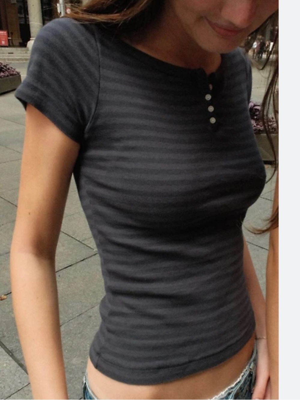 Brandy Melville Zelly Striped Top